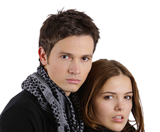 Male and Female Modeling couple